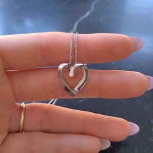 Beautiful silver heart pendant